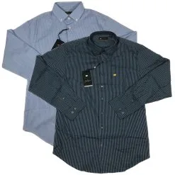 Callaway Jack Nicklaus Black Label By Perry Ellis Mini Plaid Button Down Shirts