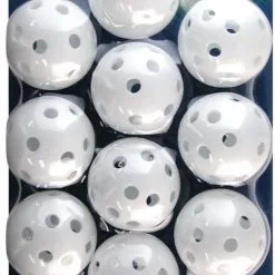 Hireko Intech Golf Practice Balls With Holes (12 Pack)