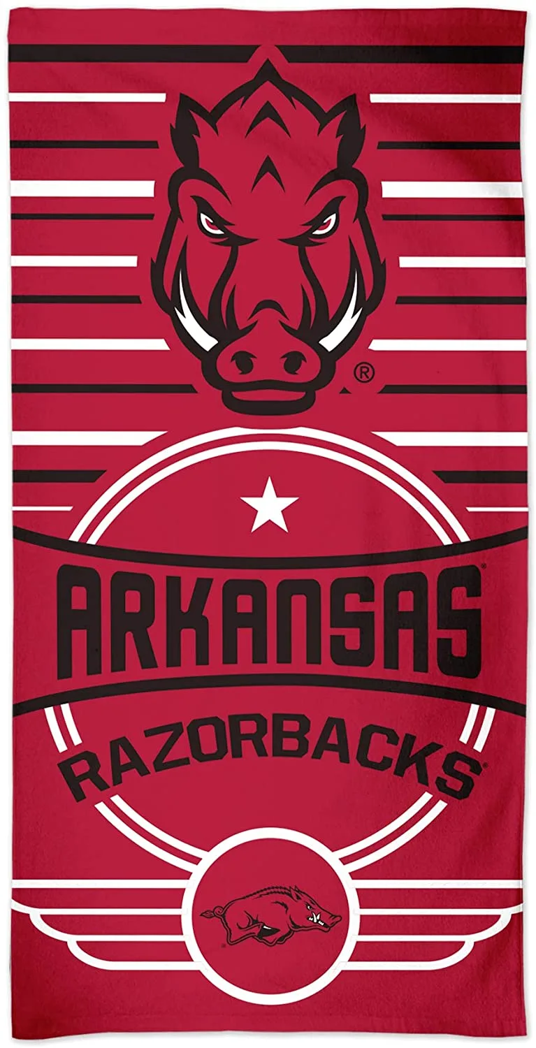 WinCraft Arkansas Razorback Beach Towel 30" X 60"