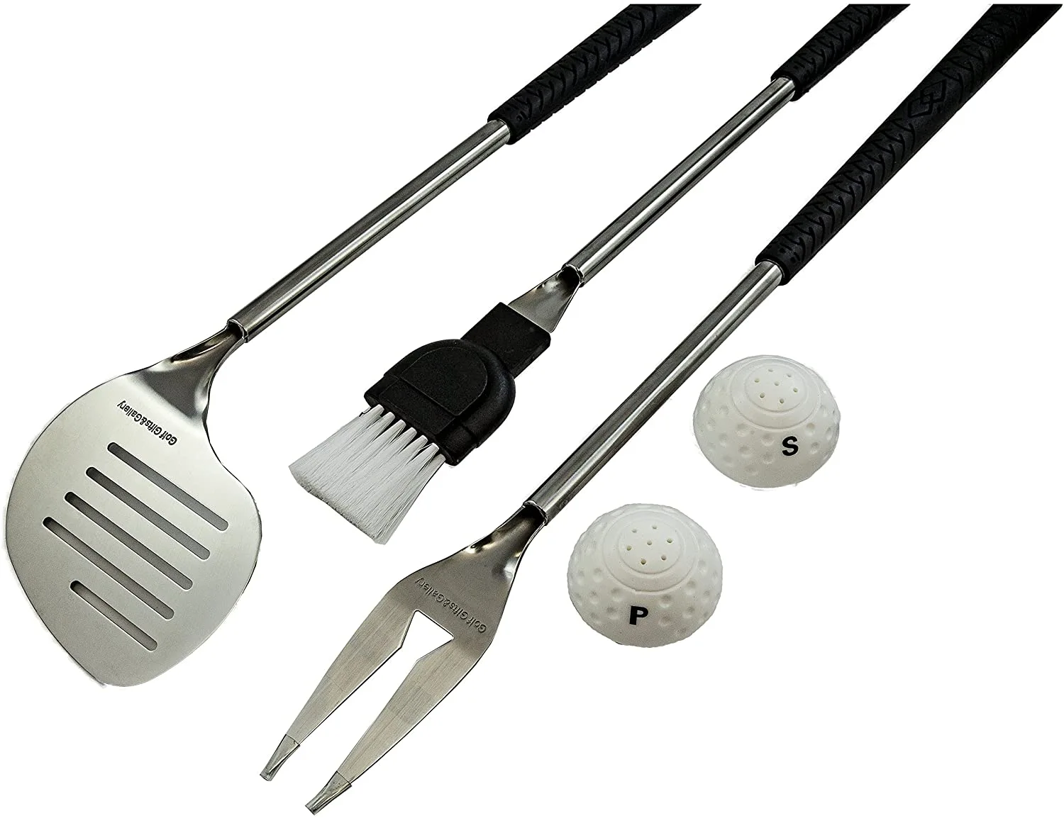 J&M 5-Piece Barbecue Set With Golf Club Handles - Golf Gifts & Gallery