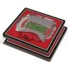 You The Fan! Stadium View Collegiate 3D Coasters