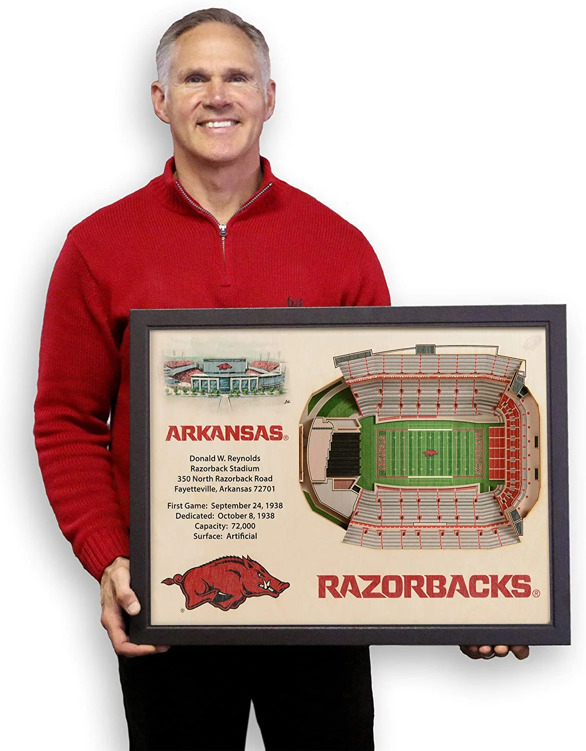 CaddiesShack YouTheFan! NCAA 25-Layer StadiumView Wall Art - Image 4