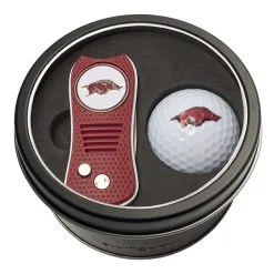 J And M SwitchFix Golf NCAA Tin Set - Divot Tool & Golf Ball