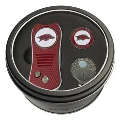 J And M SwitchFix Golf NCAA Tin Set - Divot Tool & Hat Clip
