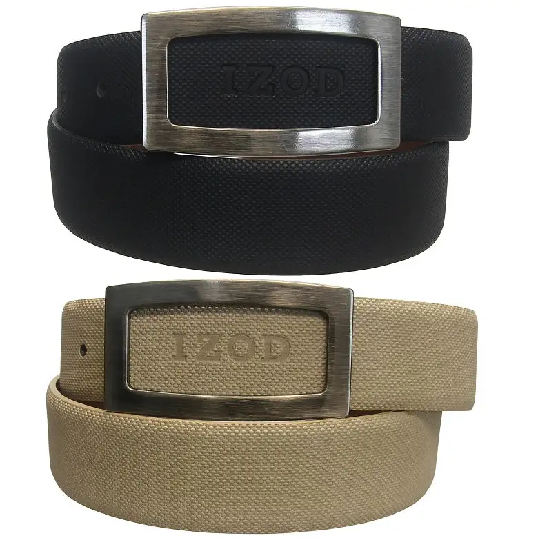 GE Wholesale Izod Golf Genuine Leather Textured Belts