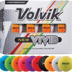 Volvik Vivid Matte Finish Golf Balls - Dozen