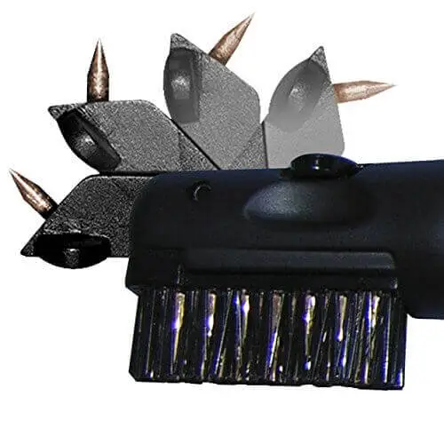 CaddiesShack Frogger Golf BrushPro Retractable Golf Club Brush With Groove Cleaner - Image 9