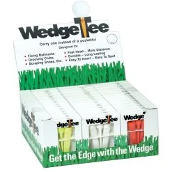 J And M Wedge Tees Golf Tee, Divot Repair & Groove Cleaner Combo