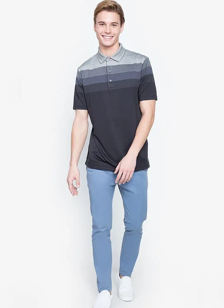 Callaway Jack Nicklaus Black Label By Perry Ellis Engineered Jacquard Polo Shirts - Image 6