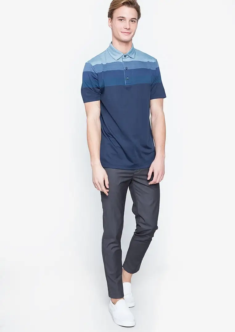 Callaway Jack Nicklaus Black Label By Perry Ellis Engineered Jacquard Polo Shirts - Image 11