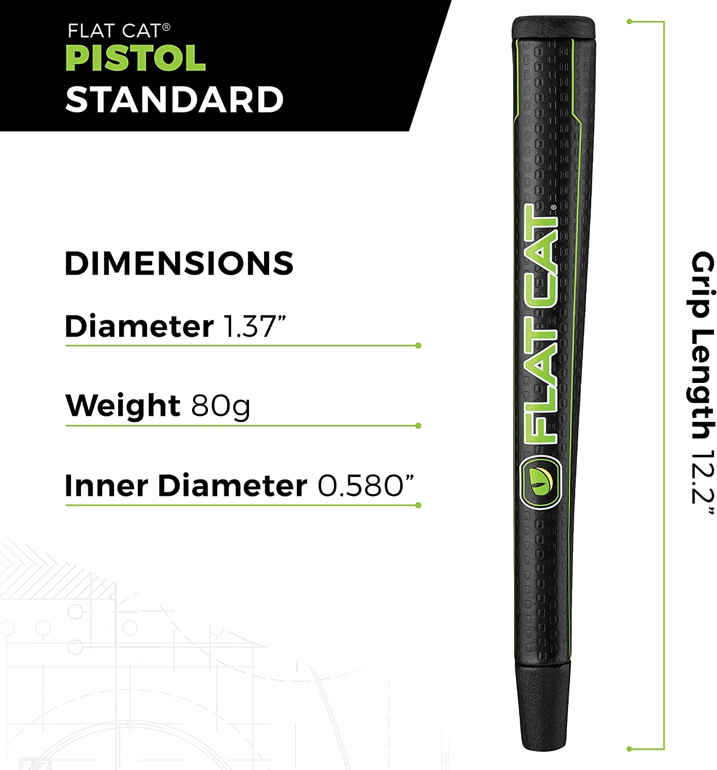 Golf Works Flat Cat Pistol Putter Grip - Image 2