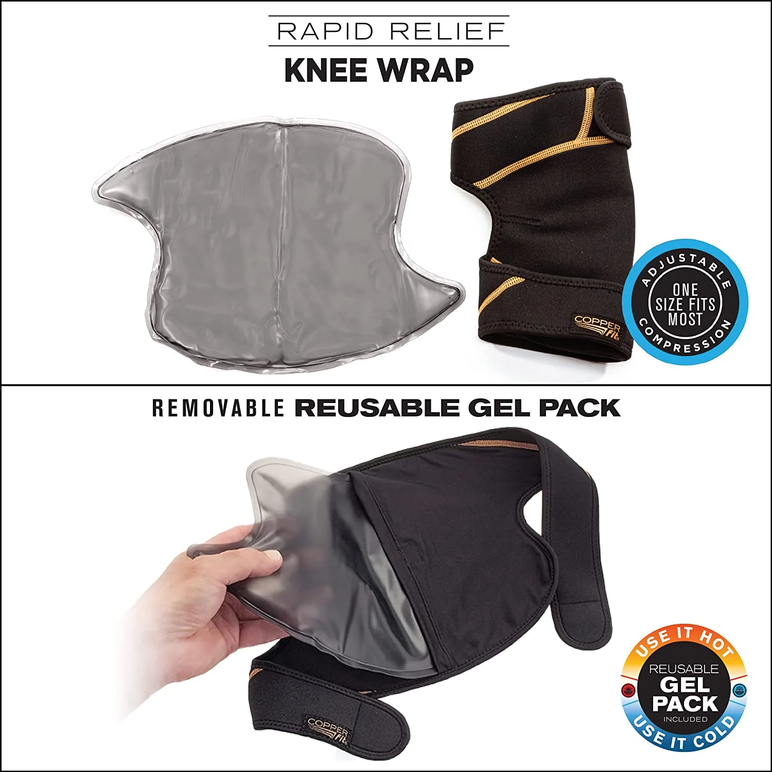 Proactive Copper Fit Rapid Relief Knee Wrap - Image 5