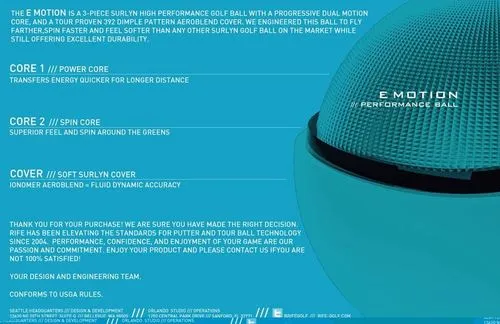 SportsXS Rife E Motion Golf Balls - Image 4