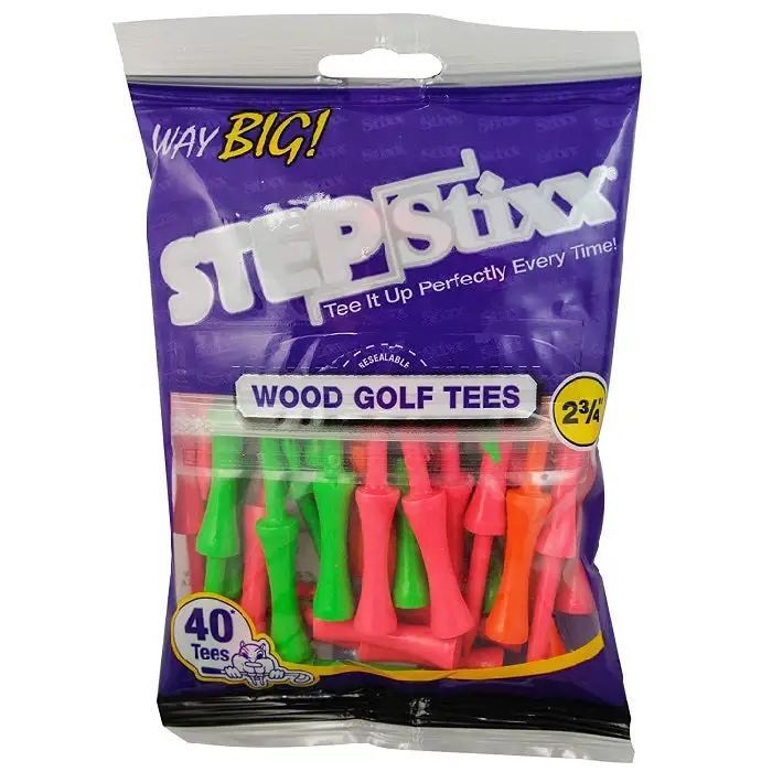 CaddiesShack STEPStixx Golf Tees - 2.75"