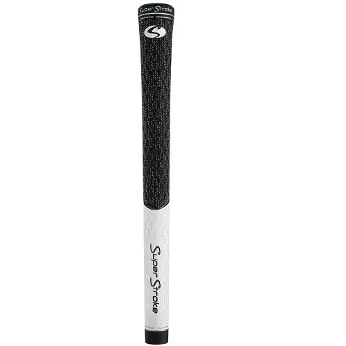 Golf Works SuperStroke Half Cord TX1 Golf Grips - Midsize Black/White