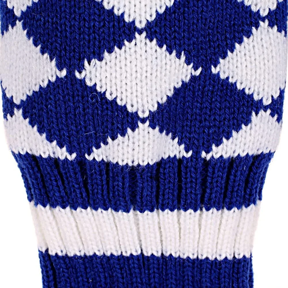 HNM Golf Volf Golf Knit Blue White Diamond Headcover Set - Image 2