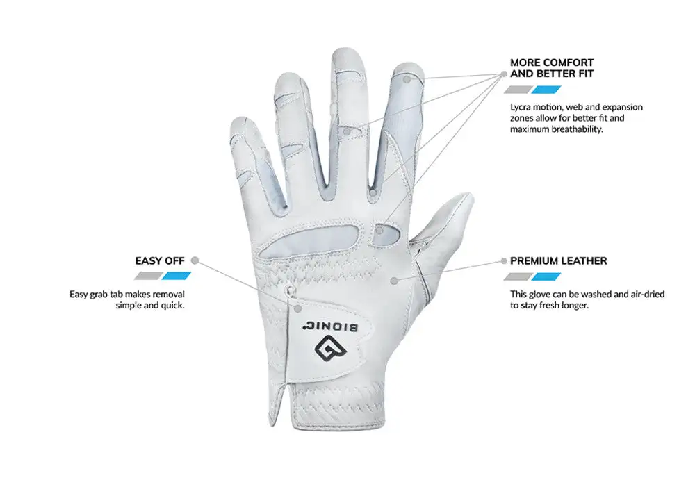Bionic Golf Women's StableGrip 2.0 Glove - Periwinkle - Image 4